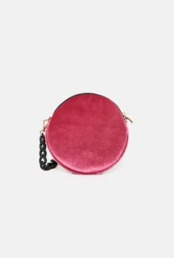 The Mini Round Bag New Velvet Pink