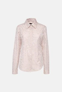 The Nereid Beige Jaquard Shirt