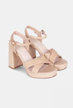 TIZIANA RAFIA 9,5CM -Es Fascinante tiziana rafia 95cm heels micuir 466355