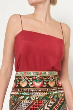 Top Flor Rojo/gris -Es Fascinante top flor rojogris t shirts tops atelier aletheia 887967