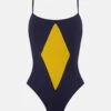 TRAJE DE BAÑO FARO ISLA AZUL MARINO -Es Fascinante traje de bano faro isla azul marino swimwear mur swimwear 565059