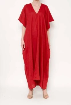 Vestido Uga Rojo -Es Fascinante uga dress red dresses alava brand 608123