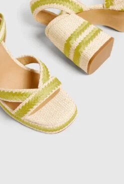 Castañer VEGA/201 NATURAL/PISTACHO -Es Fascinante vega201 naturalpistacho heels castaner 667380