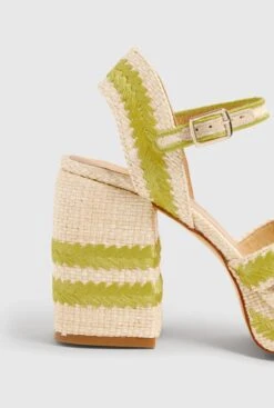 Castañer VEGA/201 NATURAL/PISTACHO -Es Fascinante vega201 naturalpistacho heels castaner 911172