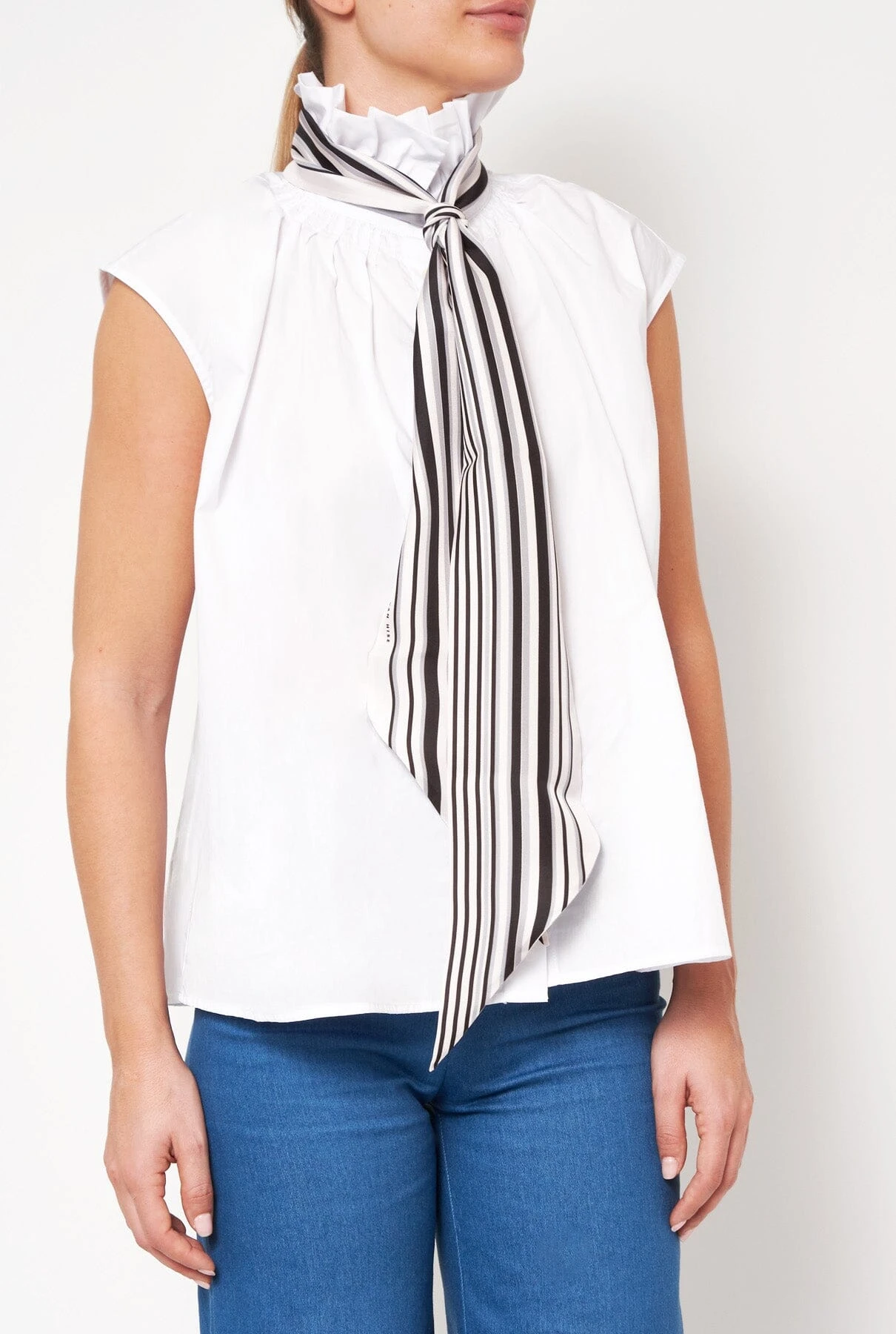 Vero Stripe Scarf Blanco 6 Vero Stripe Scarf Blanco - Imagen 4