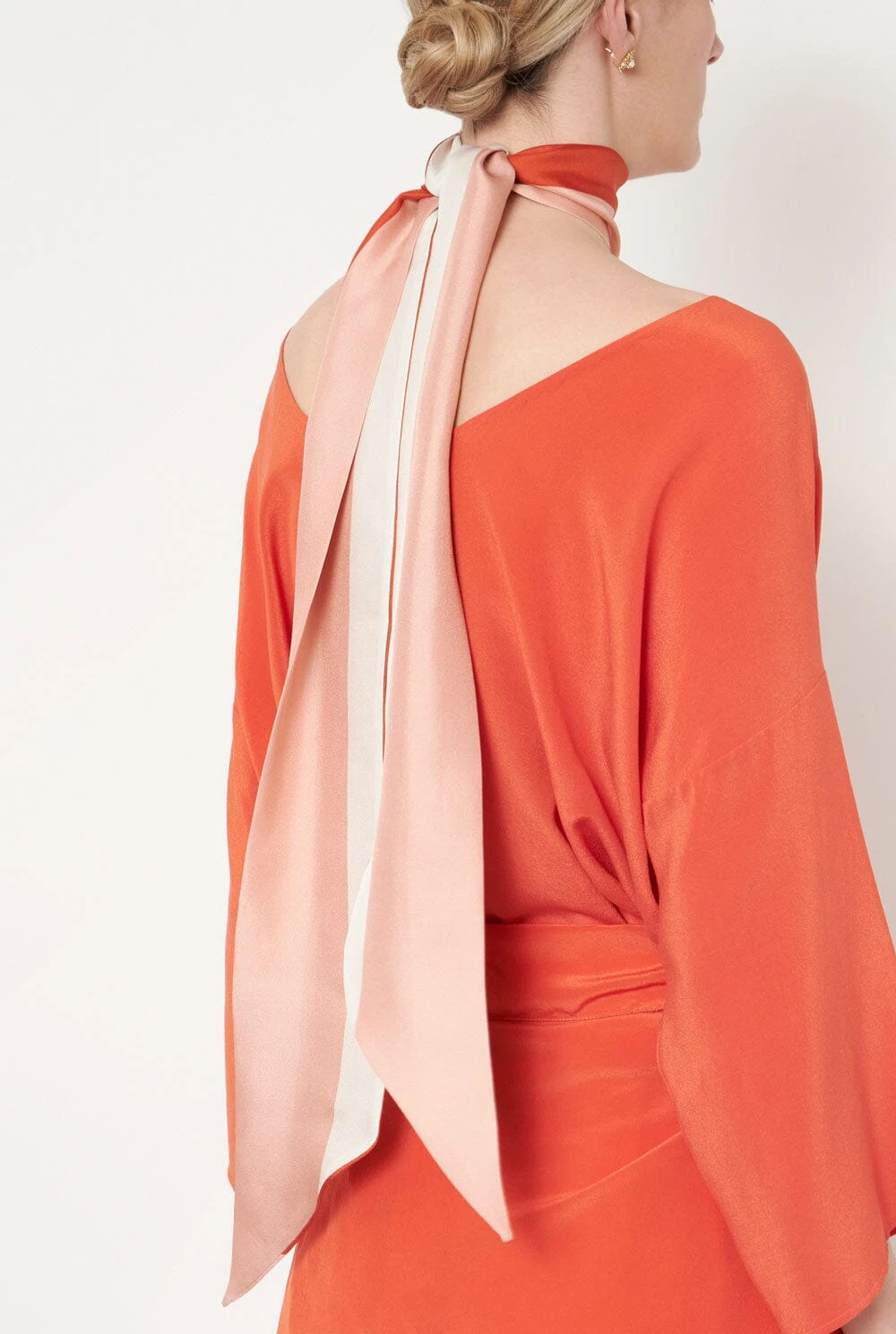Veronica Scarf Salmon 5 Veronica Scarf Salmon - Imagen 3