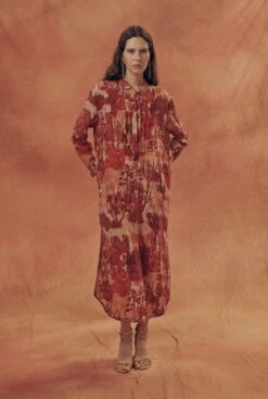 Vestido Camisero Estampado "Majorelle"