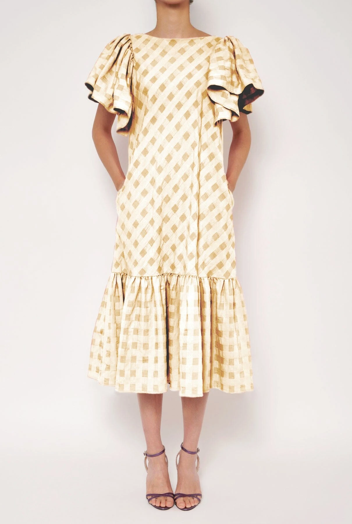 Vestido Carmela Beige 4 Vestido Carmela Beige - Imagen 2