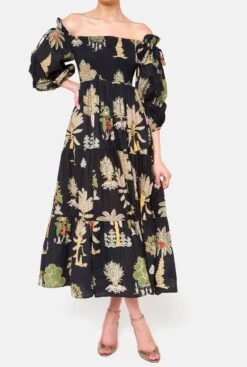 VESTIDO MANGA FAROL COCOTERO NEGRO