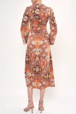 VESTIDO IKAT MOSTAZA -Es Fascinante vestido ikat mostaza dresses philippa 1970 365576