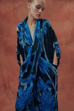 Vestido Kimono Estampado "La Palmeraie"