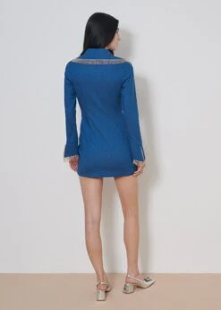 Vestido Knot Denim -Es Fascinante vestido knot denim dresses marta marti 504791