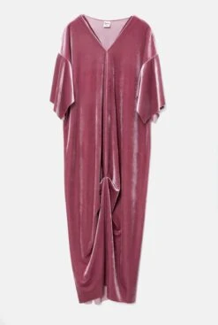 Vestido Liz Terciopelo Rosa