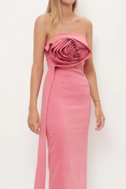 Vestido Midi Ruffle Rose Pink. Pre-Order