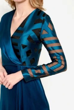 Vestido Sahel Azul -Es Fascinante vestido sahel azul dresses miguel marinero 171400