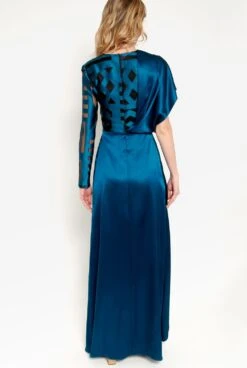 Vestido Sahel Azul -Es Fascinante vestido sahel azul dresses miguel marinero 539347