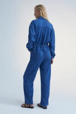 The New Society Woodland Denim Woman Jumpsuit -Es Fascinante woodland denim woman jumpsuit jumpsuits the new society 446268