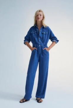 The New Society Woodland Denim Woman Jumpsuit